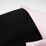 Uaine black jacket  skirt matching set