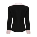 Uaine black jacket  skirt matching set