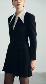 Amelia Loose Fit Collared Dress – Lined Finish – Stretch Woven Comfort