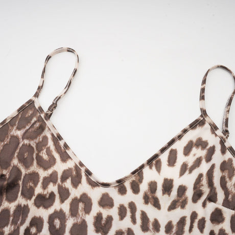 Ursula Blouse with Leopard Print Oversize Sleeves & Attached Scarf