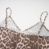 Ursula Blouse with Leopard Print Oversize Sleeves & Attached Scarf