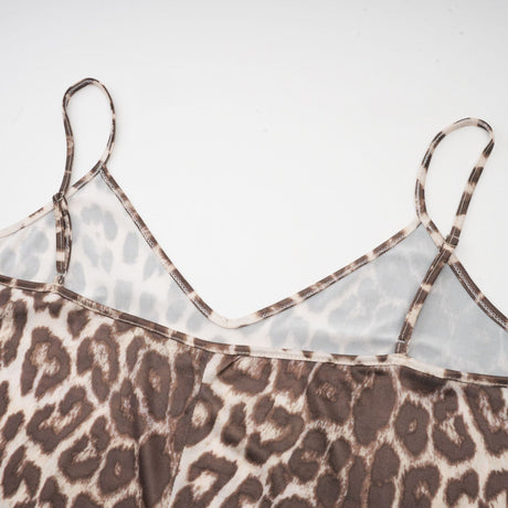 Ursula Blouse with Leopard Print Oversize Sleeves & Attached Scarf