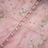 Valeria Midi Dress Floral Crystal Embellished Pink