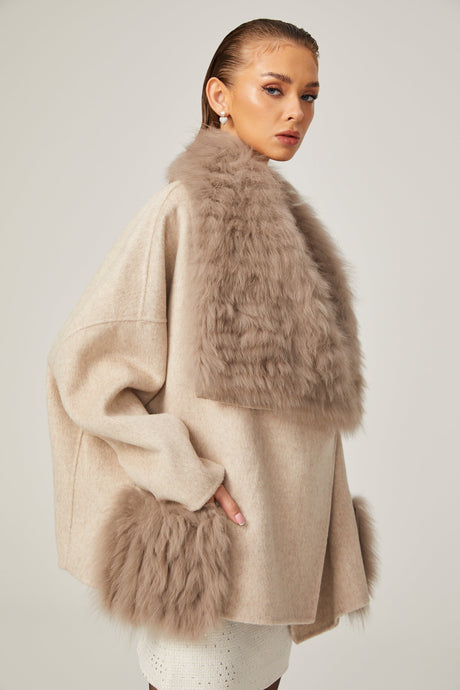 Valeria Oversize Collar Jacket