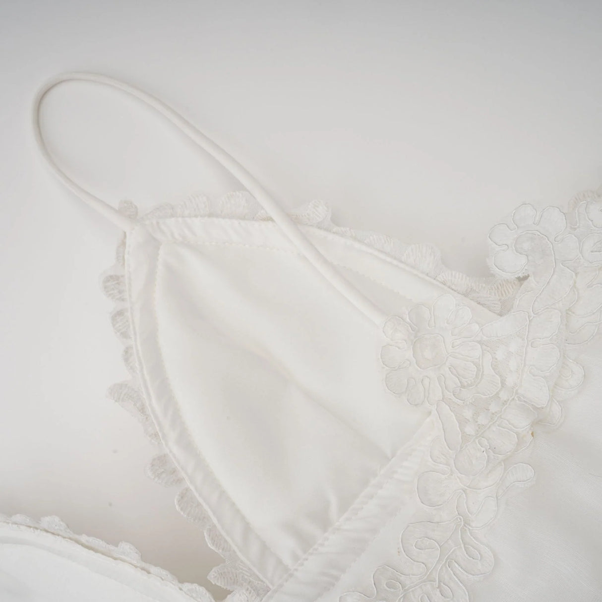 Valeria white guipurelace tiered mini dress