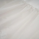 Valeria white guipurelace tiered mini dress