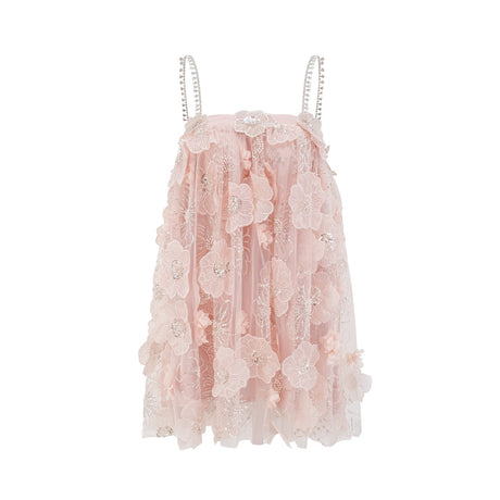 Valérie crystalembellished floral mini dress