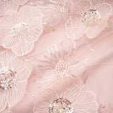 Valérie crystalembellished floral mini dress