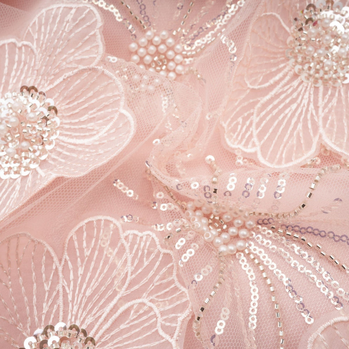 Valérie crystalembellished floral mini dress