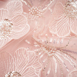 Valérie crystalembellished floral mini dress