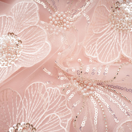Valérie crystalembellished floral mini dress