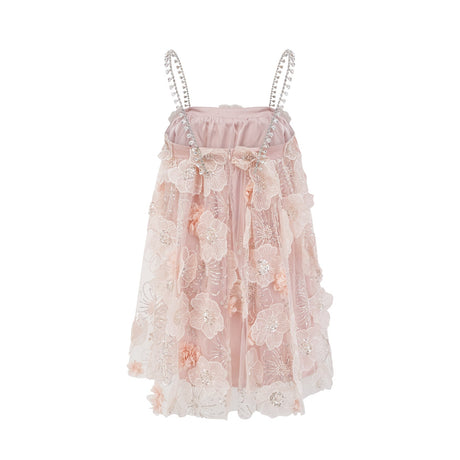 Valérie crystalembellished floral mini dress