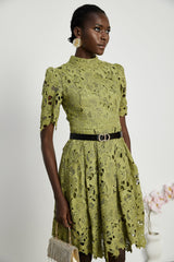 Valérie cutout embroidered mini dress