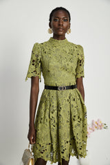 Valérie cutout embroidered mini dress