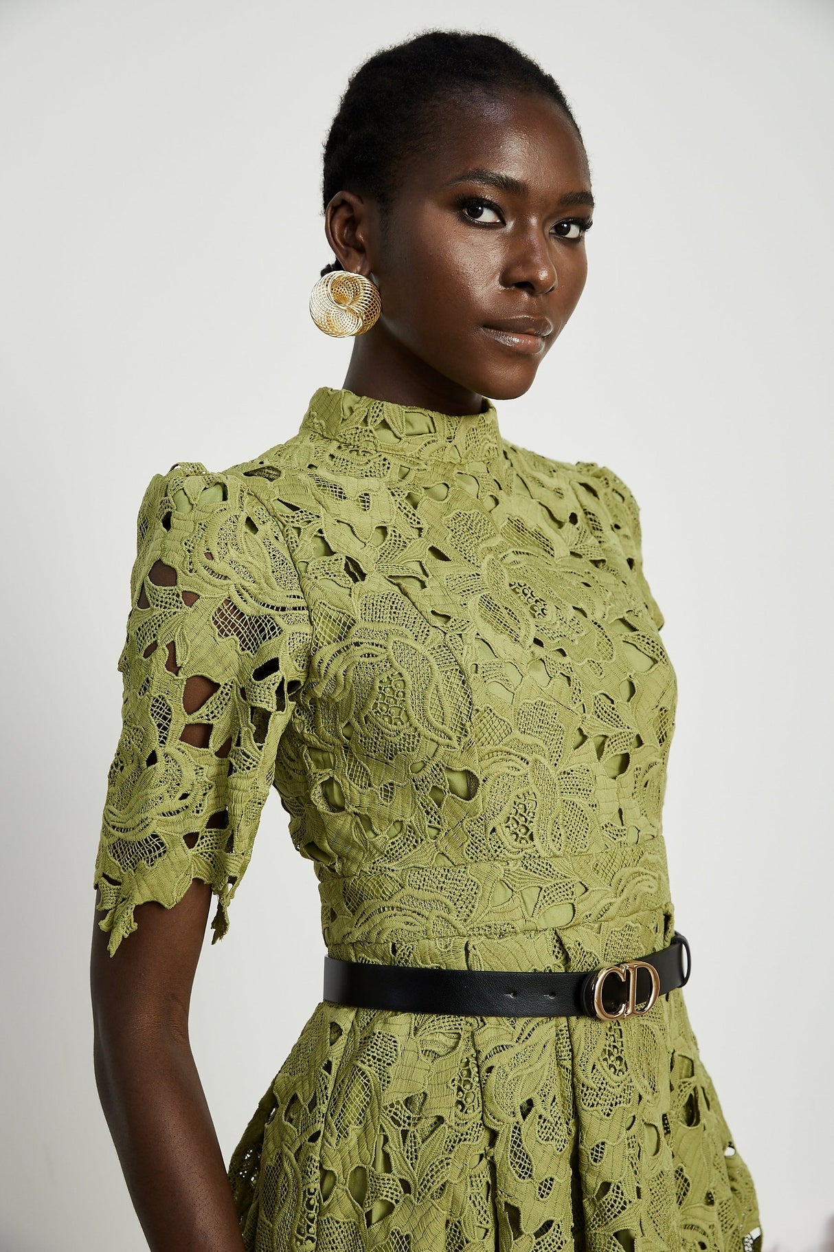 Valérie cutout embroidered mini dress