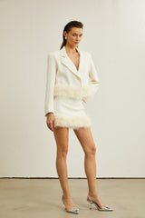 Valérie featherhem blazer  skirt matching set