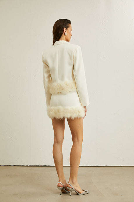 Valérie featherhem blazer  skirt matching set