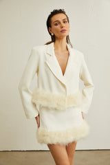 Valérie featherhem blazer  skirt matching set