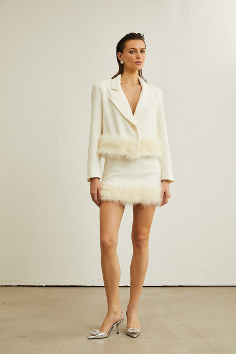 Valérie featherhem blazer  skirt matching set