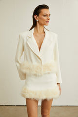Valérie featherhem blazer  skirt matching set