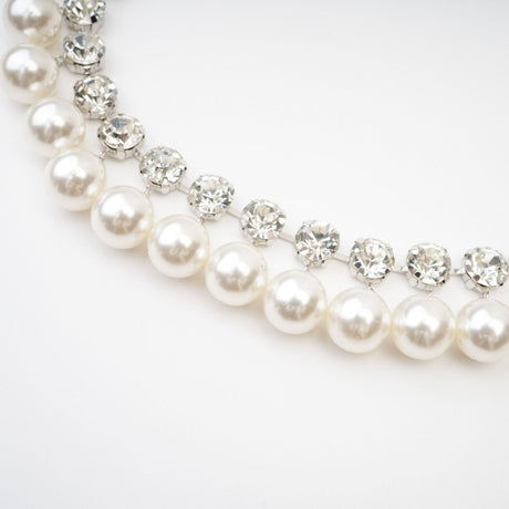 Valérie pearl - embellished layered necklace
