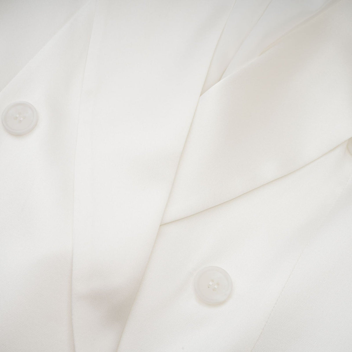 Vera Blazer White Double Breasted Shoulder Pads