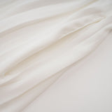 Vera Mini Dress White V Neck Flare Cuffed Pleated Chic