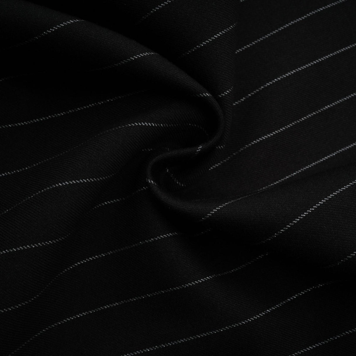 Veronika Blazer Black Striped Open Back & Peak Lapels