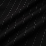 Veronika Blazer Black Striped Open Back & Peak Lapels