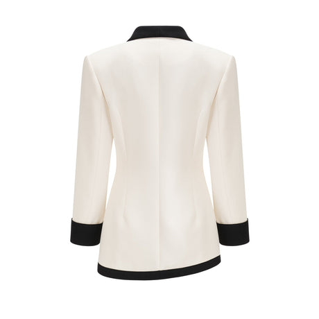 Vespera contrast colours jacket  skirt matching set