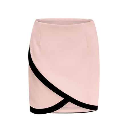 Vespera contrast colours jacket  skirt matching set