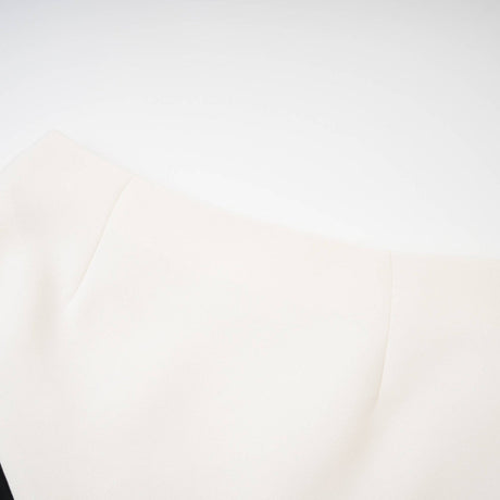 Vespera contrast colours jacket  skirt matching set