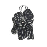 Vincenzina Top Floral Halterneck Pearl Embellished in Black