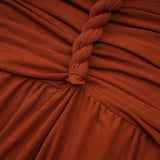 Violetta Skirt & Top Set Brown Twisted Cut Out Matching Duo