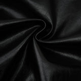 Virginie Black Cropped Faux Leather Jacket With Puff Hem