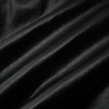 Virginie Black Cropped Faux Leather Jacket With Puff Hem
