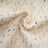 Vittoria Jacket Vittoria Beaded Ruffle Cropped White Jacket