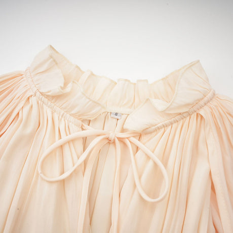 Vivian Midi Dress with V - Neck and Ruffled Detailing