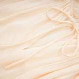 Vivian Midi Dress with V - Neck and Ruffled Detailing