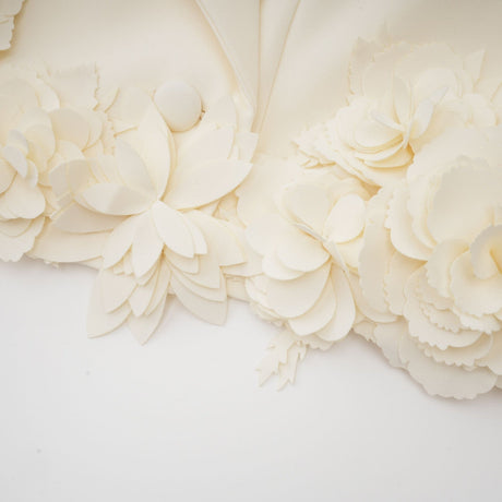 Vivien floralappliqué jacket  skirt matching set
