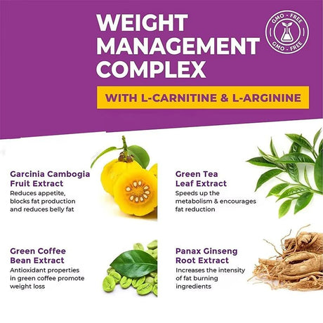 Weight Loss Drops – Herbal Extract with L - Carnitine & L - Arginine (60ml)