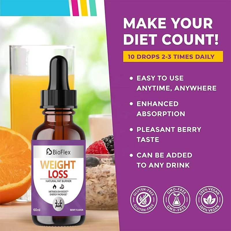 Weight Loss Drops – Herbal Extract with L - Carnitine & L - Arginine (60ml)