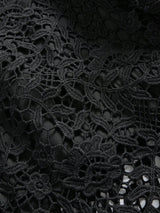 Womens SpringAutumn Long Sleeve Elegant French Lace Waist Slim Dress