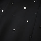 Xanthea black embellished mini dress