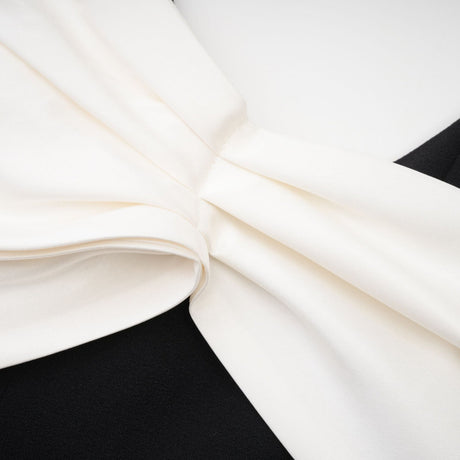 Ysabeau black embellished bowknot dress