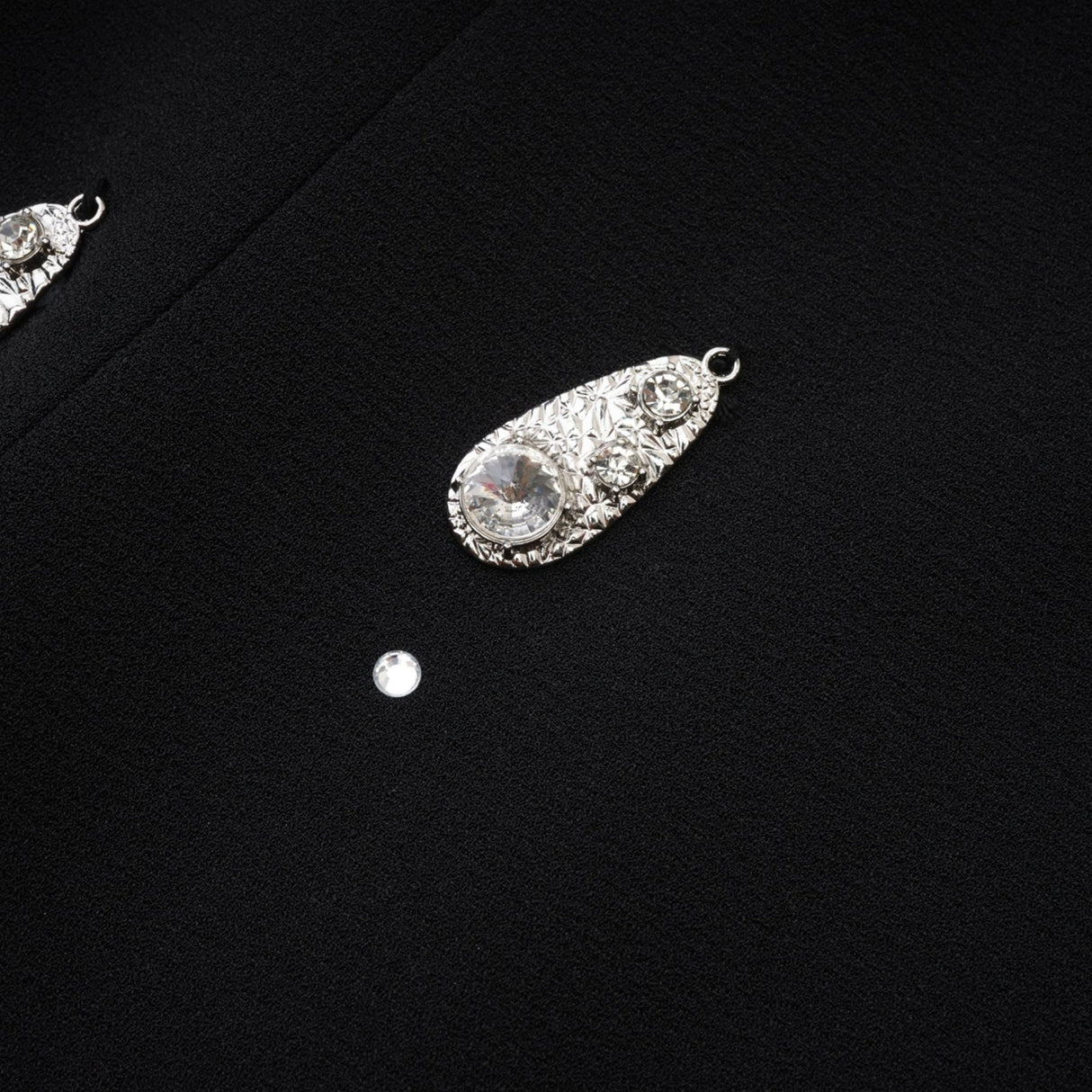 Ysabeau black embellished bowknot dress