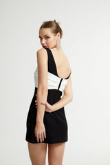 Ysabeau black embellished bowknot dress
