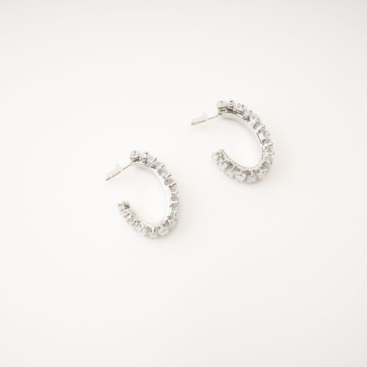 Ysabella crystal - embellished hoop earrings