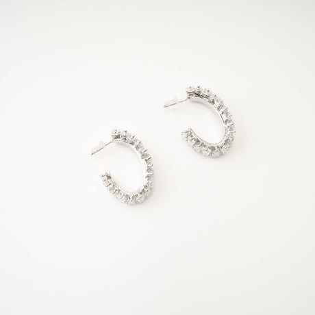 Ysabella crystal - embellished hoop earrings