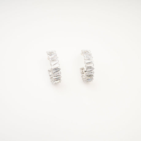 Ysabella crystal - embellished hoop earrings